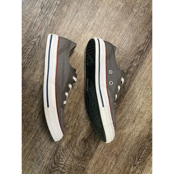CONVERSE ALLSTAR Boat Style Sneakers Gray Canvas Youth 3 Women’s 5.5 - Picture 3 of 12
